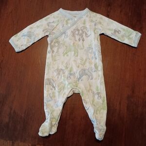 Burts Bees Baby Elephant Footie Pajamas